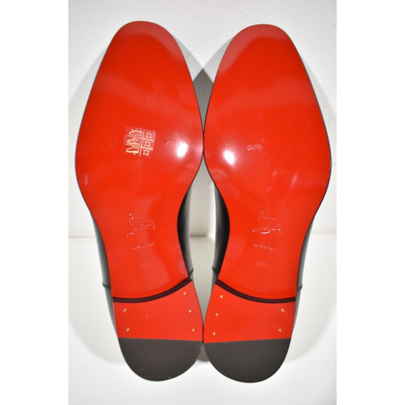 Christian Louboutin Cloocloo Flat Black Leather Spike Oxford Dress Loafer 41 8 main image 7